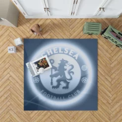 Energetic Chelsea Football Club Rug