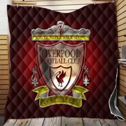 Energetic English Football Club Liverpool FC Quilt Blanket