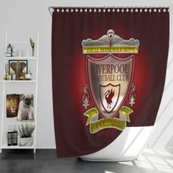 Energetic English Football Club Liverpool FC Shower Curtain