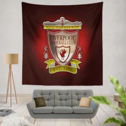 Energetic English Football Club Liverpool FC Tapestry