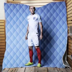 Energetic English Player Harry Kane Quilt Blanket