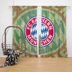 Energetic Football Club FC Bayern Munich Window Curtain