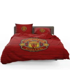 Energetic Football Club Manchester United Logo Bedding Set