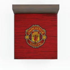 Energetic Football Club Manchester United Logo Fitted Sheet