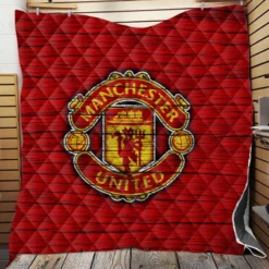 Energetic Football Club Manchester United Logo Quilt Blanket