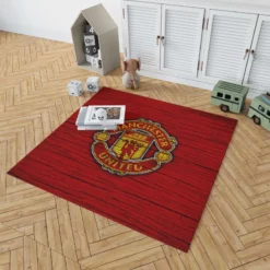 Energetic Football Club Manchester United Logo Rug 1