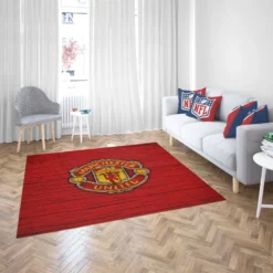 Energetic Football Club Manchester United Logo Rug 2