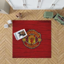 Energetic Football Club Manchester United Logo Rug