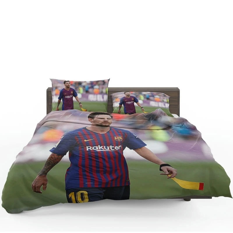 Energetic Football Player Lionel Messi Bedding Set