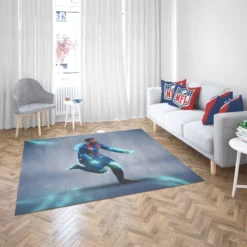 Energetic Footballer Lionel Messi Rug 2