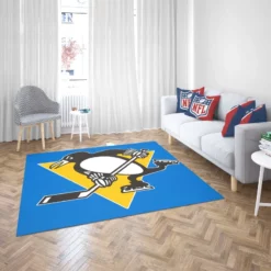 Energetic Hockey Club Pittsburgh Penguins Rug 2