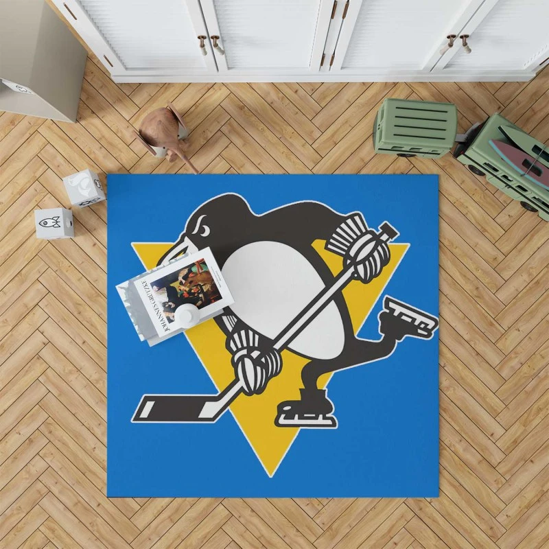 Energetic Hockey Club Pittsburgh Penguins Rug