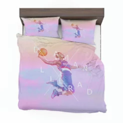 Energetic NBA Basketball Player Damian Lillard Bedding Set 1