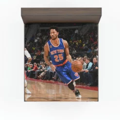 Energetic NBA Basketball Player Derrick Rose Fitted Sheet