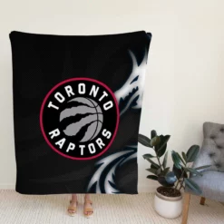 Energetic NBA Basketball Team Toronto Raptors Fleece Blanket