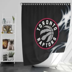 Energetic NBA Basketball Team Toronto Raptors Shower Curtain
