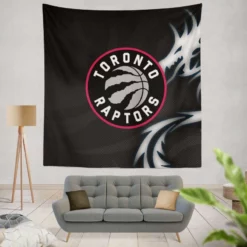 Energetic NBA Basketball Team Toronto Raptors Tapestry