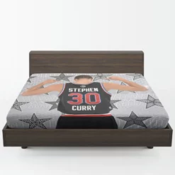 Energetic NBA Stephen Curry Fitted Sheet 1