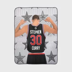 Energetic NBA Stephen Curry Fleece Blanket 1