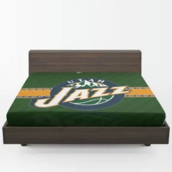 Energetic NBA Team Utah Jazz Fitted Sheet 1