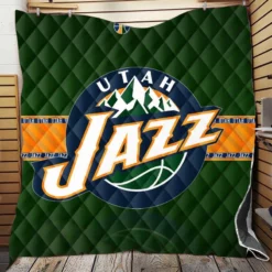 Energetic NBA Team Utah Jazz Quilt Blanket