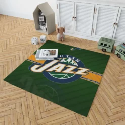 Energetic NBA Team Utah Jazz Rug 1