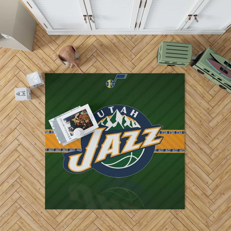 Energetic NBA Team Utah Jazz Rug