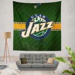 Energetic NBA Team Utah Jazz Tapestry