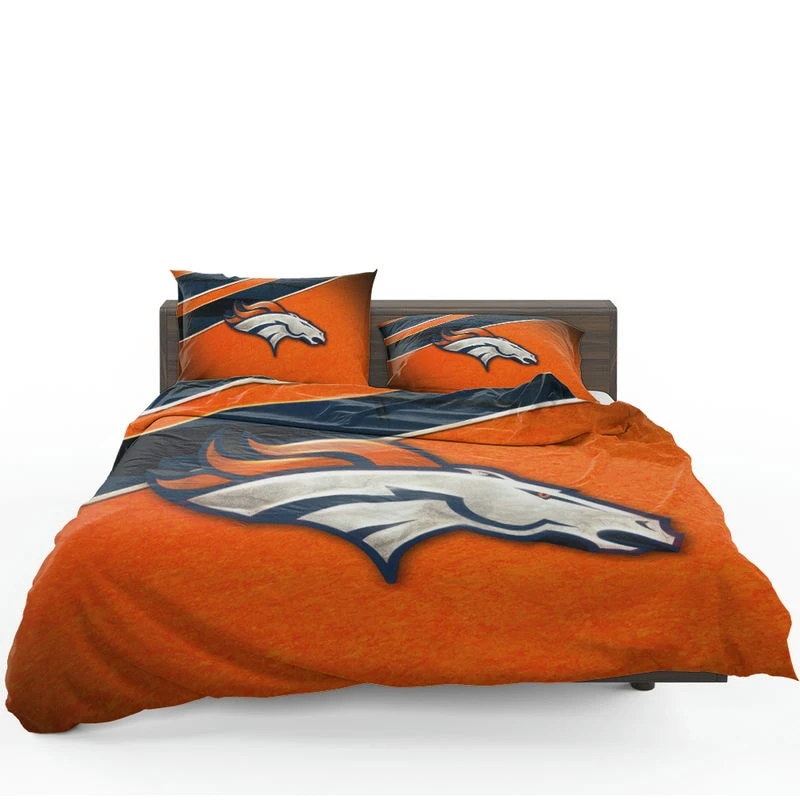Energetic NFL Football Denver Broncos Team Bedding Set