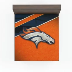 Energetic NFL Football Denver Broncos Team Fitted Sheet