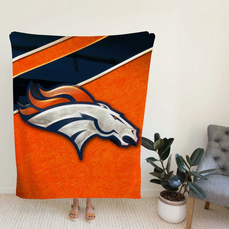 Energetic NFL Football Denver Broncos Team Fleece Blanket