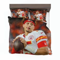 Energetic NFL Football Player Patrick Mahomed Bedding Set 1