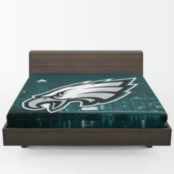 Energetic NFL Football Player Philadelphia Eagles Fitted Sheet 1