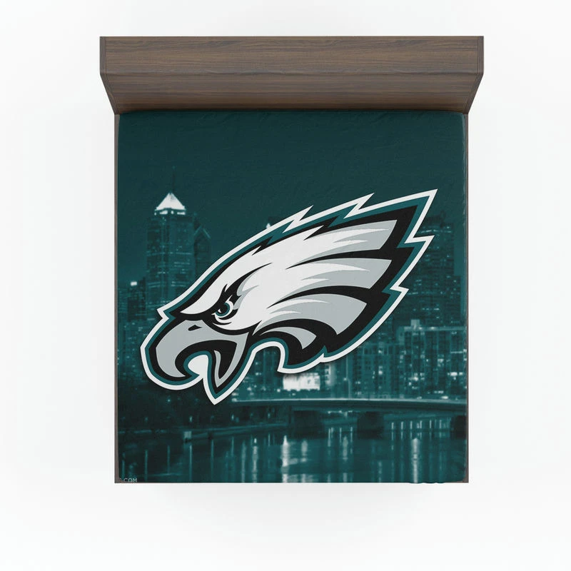 Energetic NFL Football Player Philadelphia Eagles Fitted Sheet