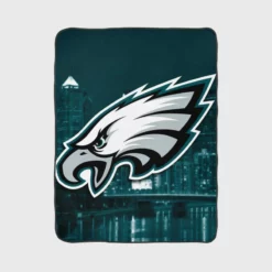 Energetic NFL Football Player Philadelphia Eagles Fleece Blanket 1