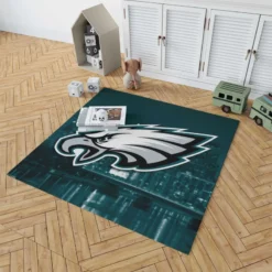 Energetic NFL Football Player Philadelphia Eagles Rug 1