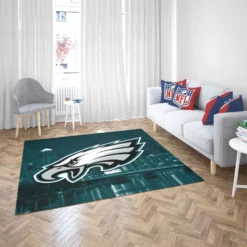 Energetic NFL Football Player Philadelphia Eagles Rug 2