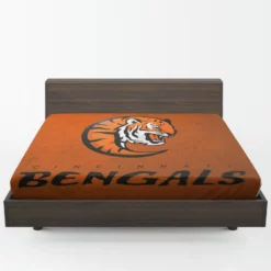 Energetic NFL Football Team Cincinnati Bengals Fitted Sheet 1