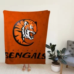 Energetic NFL Football Team Cincinnati Bengals Fleece Blanket
