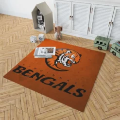 Energetic NFL Football Team Cincinnati Bengals Rug 1