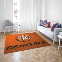 Energetic NFL Football Team Cincinnati Bengals Rug 2
