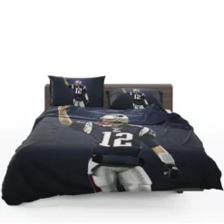 Energetic NFL Player Tom Brady Bedding Set