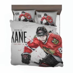 Energetic NHL Hockey Player Patrick Kane Bedding Set 1