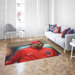 Energetic PSG Football Player Kylian Mbappe Rug 2