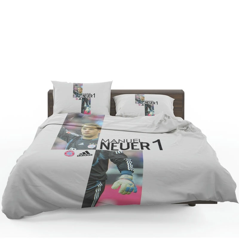 Energetic Soccer Player Manuel Neuer Bedding Set