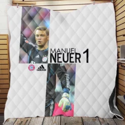 Energetic Soccer Player Manuel Neuer Quilt Blanket