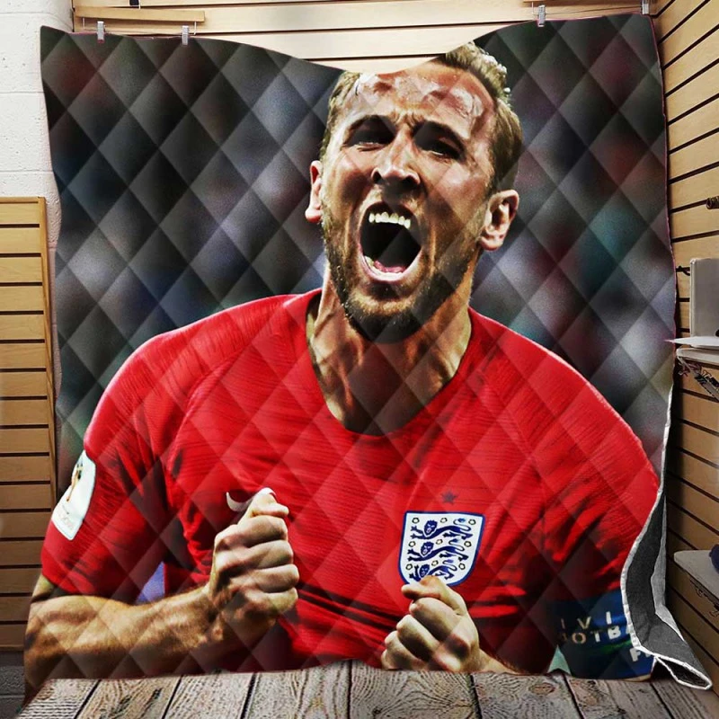 England Captain Harry Kane Football Player Quilt Blanket