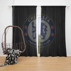 England Football Champions Chelsea Club Window Curtain