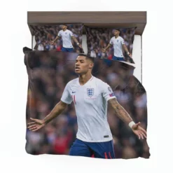 England Football Player Marcus Rashford Bedding Set 1