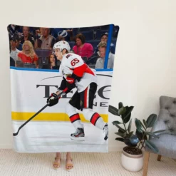 Erik Carlson Professional NHL Hockey Player Fleece Blanket